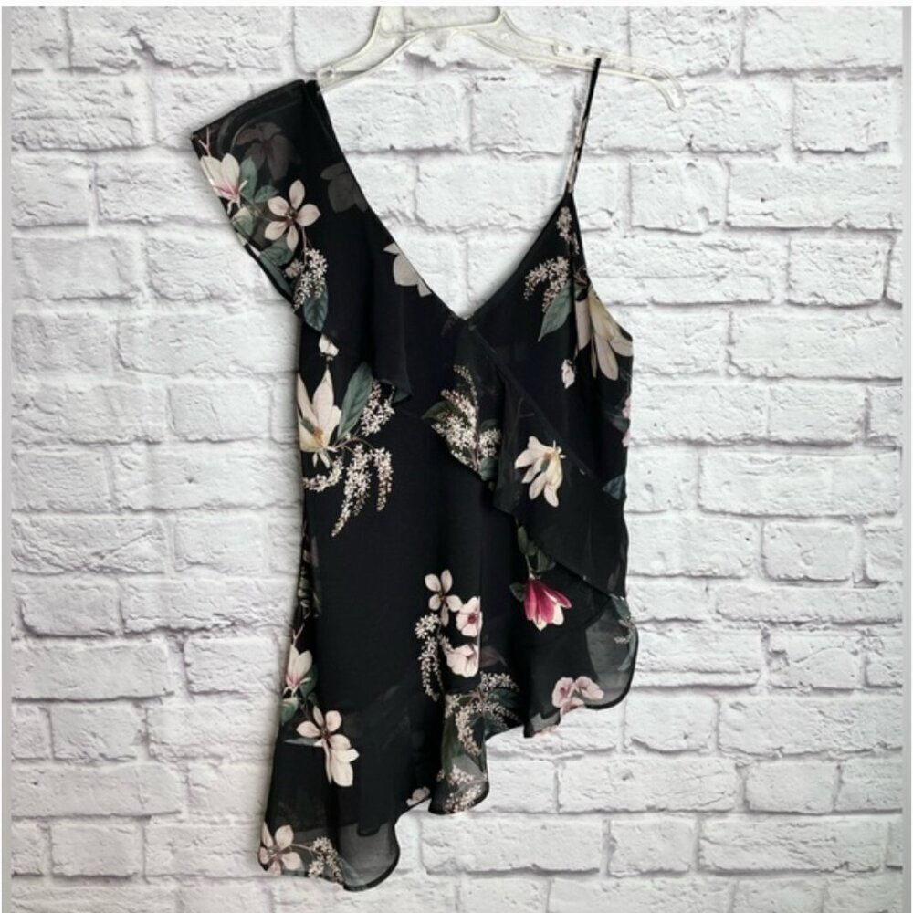 Keepsake the Label Floral Asymmetrical Top Size XS NWOT